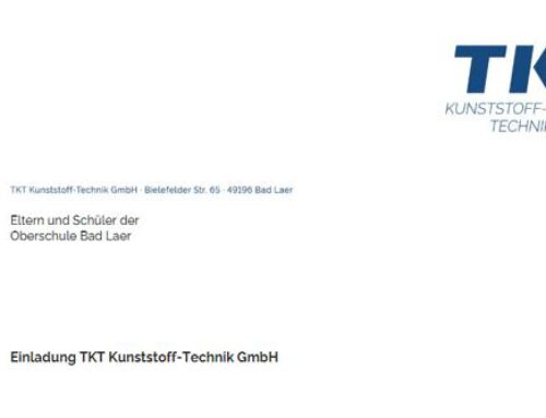 Einladung TKT Kunststoff-Technik GmbH